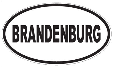BRANDENBURG - Oval Magnet