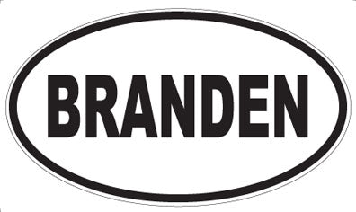 BRANDEN - Oval Magnet