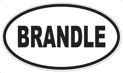 BRANDLE - Oval Sticker