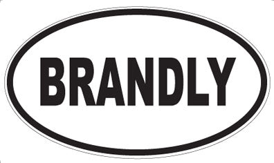 BRANDLY - Oval Magnet