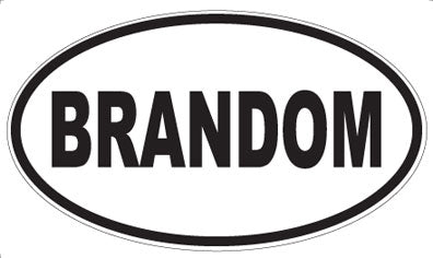 BRANDOM - Oval Magnet