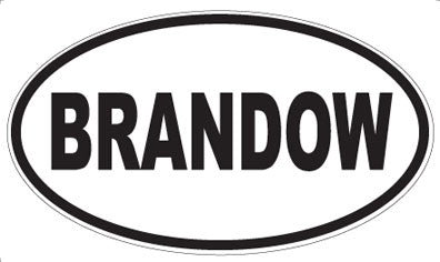 BRANDOW - Oval Magnet