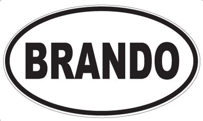 BRANDO - Oval Magnet