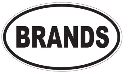 BRANDS - Oval Sticker