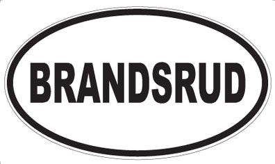 BRANDSRUD - Oval Magnet