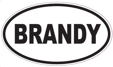 BRANDY - Oval Sticker