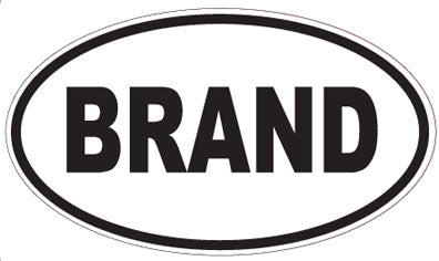 BRAND - Oval Magnet
