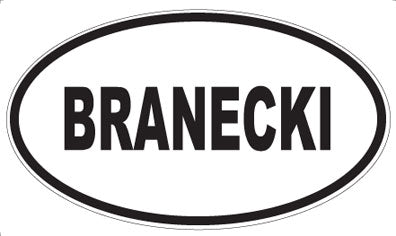 BRANECKI - Oval Magnet