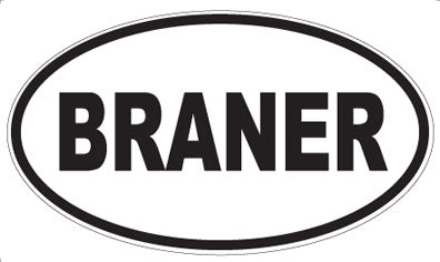 BRANER - Oval Magnet