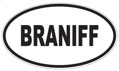 BRANIFF - Oval Magnet
