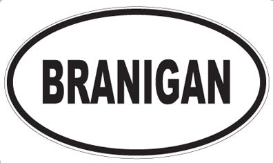BRANIGAN - Oval Magnet