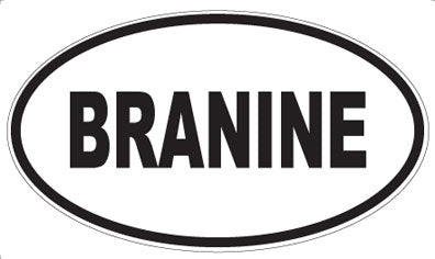 BRANINE - Oval Magnet