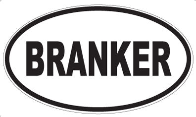 BRANKER - Oval Magnet