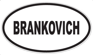 BRANKOVICH - Oval Magnet