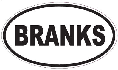 BRANKS - Oval Sticker