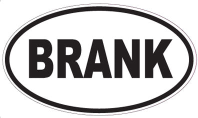 BRANK - Oval Magnet