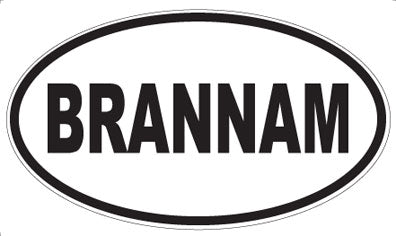 BRANNAM - Oval Magnet