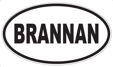 BRANNAN - Oval Magnet