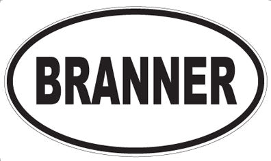 BRANNER - Oval Magnet