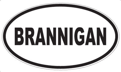 BRANNIGAN - Oval Magnet