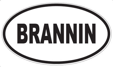 BRANNIN - Oval Magnet