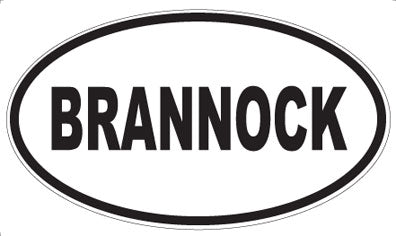 BRANNOCK - Oval Magnet