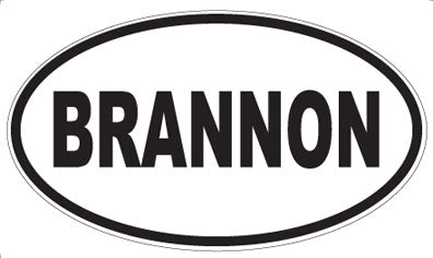 BRANNON - Oval Magnet
