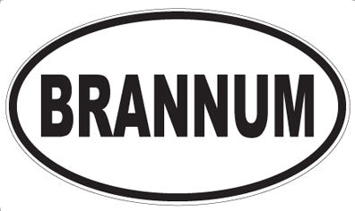 BRANNUM - Oval Magnet