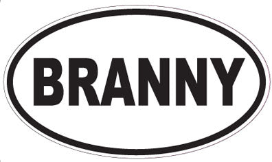 BRANNY - Oval Sticker