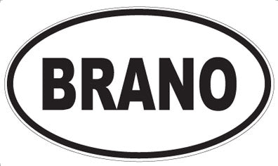 BRANO - Oval Magnet