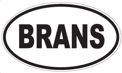 BRANS - Oval Sticker