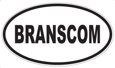 BRANSCOM - Oval Magnet