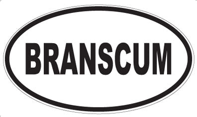 BRANSCUM - Oval Magnet