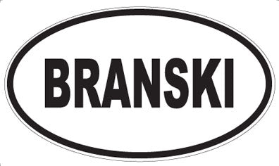 BRANSKI - Oval Magnet