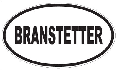 BRANSTETTER - Oval Magnet