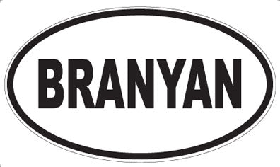 BRANYAN - Oval Magnet