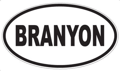BRANYON - Oval Magnet