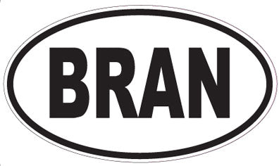 BRAN - Oval Sticker
