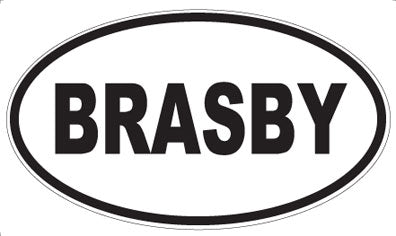 BRASBY - Oval Magnet