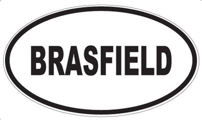 BRASFIELD - Oval Magnet