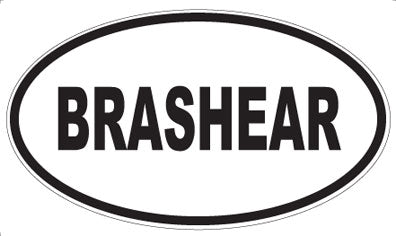BRASHEAR - Oval Magnet