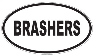 BRASHERS - Oval Magnet