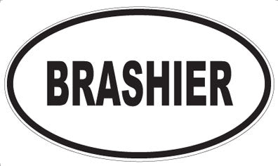 BRASHIER - Oval Magnet