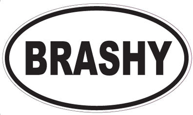 BRASHY - Oval Sticker