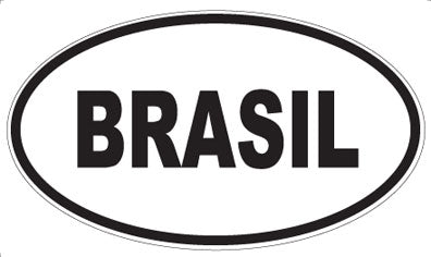 BRASIL - Oval Magnet