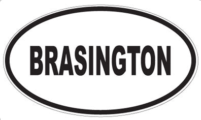 BRASINGTON - Oval Magnet