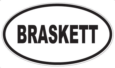 BRASKETT - Oval Magnet