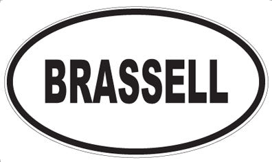 BRASSELL - Oval Magnet