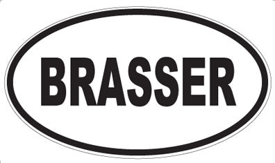 BRASSER - Oval Magnet
