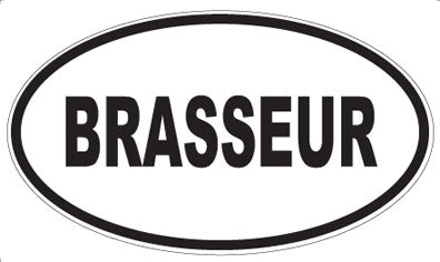 BRASSEUR - Oval Magnet